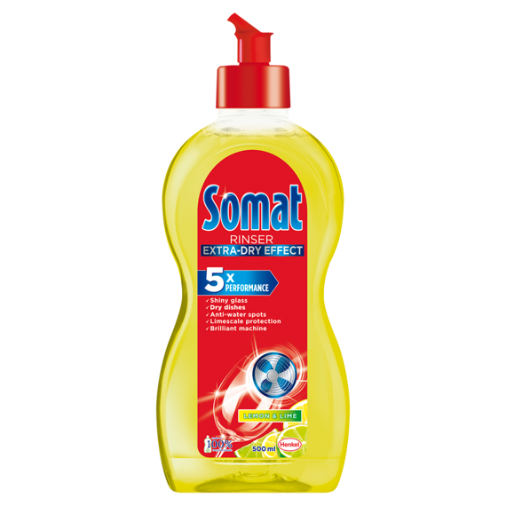 Somat Lemon & Lime Nabłyszczacz do zmywarek 500 ml