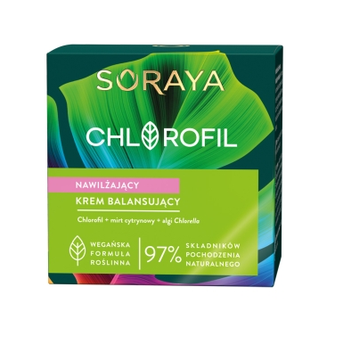 Soraya  CHLOROFIL, Nawilżający krem balansujący 50 ml