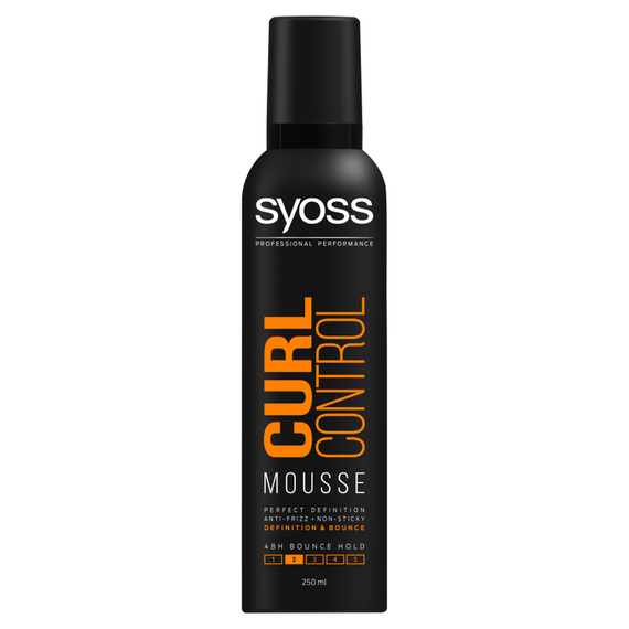 Syoss Curl Control Starkes Anti-Frizz-Mousse für lockiges Haar 250 ml