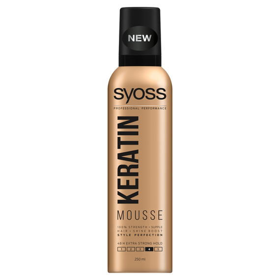 Syoss Keratin Extra starker Haarschaum für Glanz, 250 ml