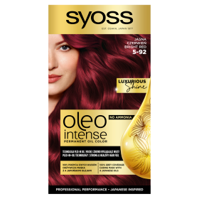 Syoss Oleo Intense Farba do włosów Jasna czerwień 5-92 \ Bright Red