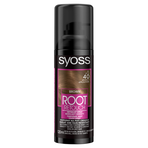 Syoss Root Retouch Waschbares Wurzelmaskierungsspray braun 120 ml