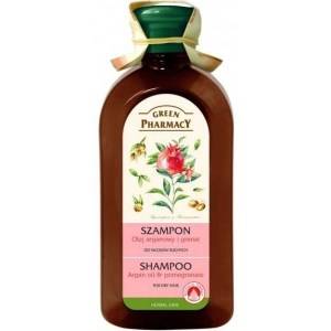 Szampon do włosów suchych, olej arganowy i granat Green Pharmacy 350 ml