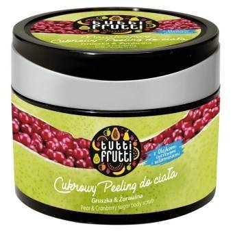 Tutti Frutti Cukrowy Peeling Do Ciała Gruszka Żurawina 300g