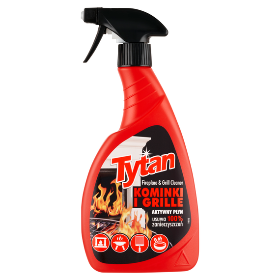 Tytan Flüssigkeit zum Reinigen von Kaminglas und Grills, Spray 500 g