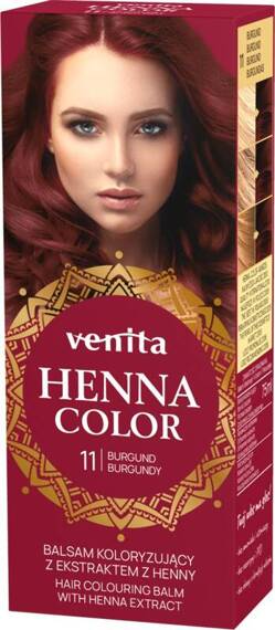 VENITA Henna Color balsam koloryzujący z ekstraktem z henny 11 Burgund \  Burgundy 75ml