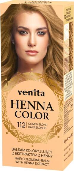 VENITA Henna Color balsam koloryzujący z ekstraktem z henny 112 Ciemny Blond \ Dark Blonde  75ml