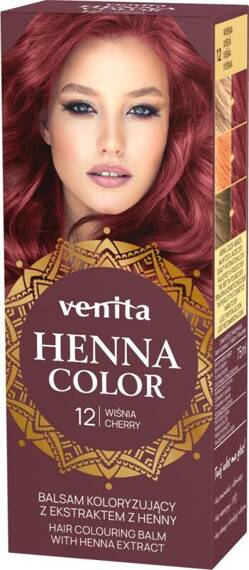 VENITA Henna Color balsam koloryzujący z ekstraktem z henny 12 Wiśnia \  Cherry 75ml