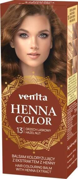 VENITA Henna Color balsam koloryzujący z ekstraktem z henny 13 Orzech Laskowy \ Hazelnut 75ml