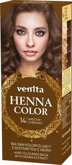 VENITA Henna Color balsam koloryzujący z ekstraktem z henny 14 Kasztan \ Chenstnut 75ml