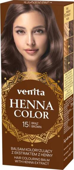 VENITA Henna Color balsam koloryzujący z ekstraktem z henny 15 Brąz \ Brown 75ml