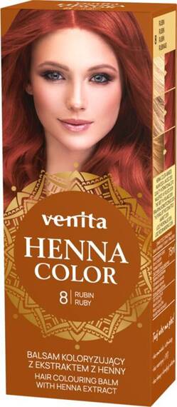 VENITA Henna Color balsam koloryzujący z ekstraktem z henny 8 Rubin\ Ruby 75ml