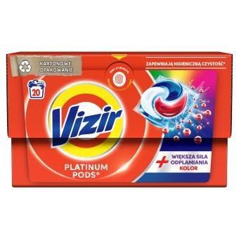 VIZIR PLATINUM PODS KAPSUŁKI DO PRANIA + MOC USUWANIA PLAM 20 SZTUK