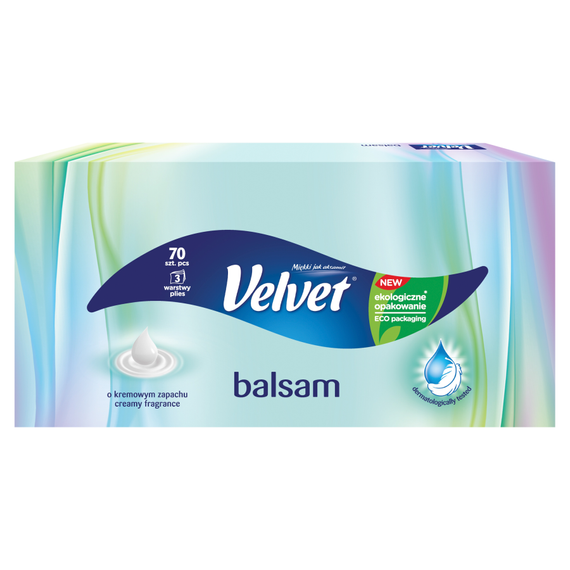 Velvet Balsam Universaltücher mit cremigem Duft, 70 Stück