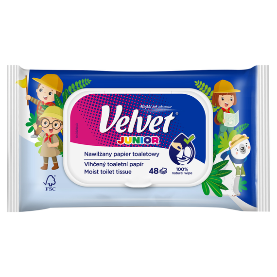 Velvet Junior Feuchtigkeits-Toilettenpapier 48 Stück