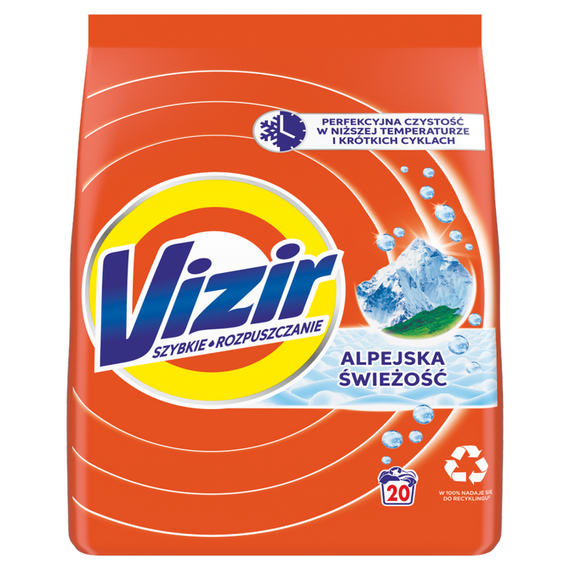 Vizir Alpine Fresh Waschpulver, 20 Wäschen