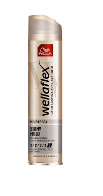 Wella Wellaflex Shiny Hold  Ultra Strong Hold 5 Lakier do włosów 250 ml