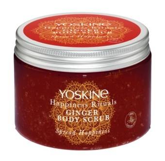 Yoskine Happiness Rituals Peeling cukrowy do ciała IMBIR 300 ml