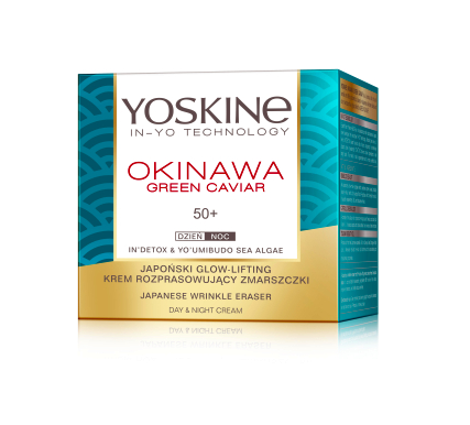 Yoskine Okinawa Green Cavior krem do twarzy zielonym kawiorem 50+ 50  ml