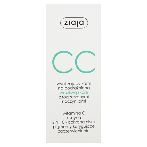 Ziaja CC beruhigende Creme auf die gereizte empfindliche Haut mit erweiterten Kapillaren 50ml
