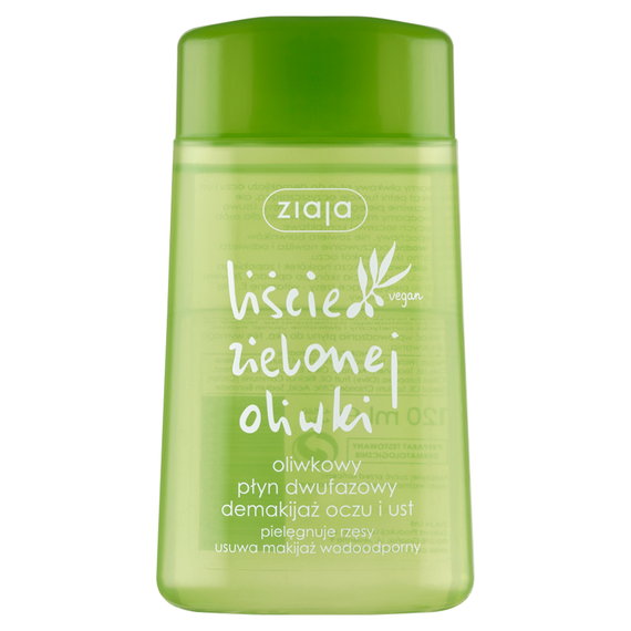 Ziaja Grüne Olivenblätter Olive Zweiphasen-Make-up-Entfernungsflüssigkeit für Augen und Lippen 120 ml