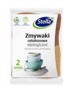 Zmywaki Gąbki celulozowe ekologiczne 2szt. Stella