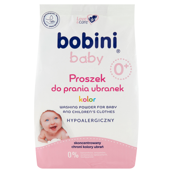 bobini Babykleidung Waschpulver Farbe 1,2 kg (16 Wäschen)