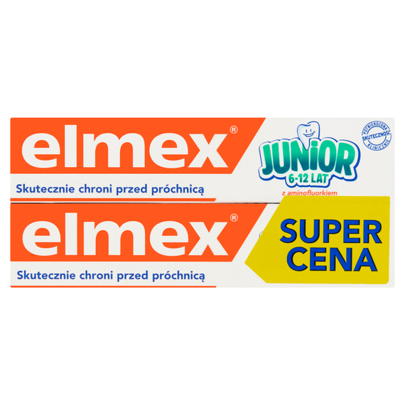 elmex Junior Pasta do zębów z fluorem 6-12 lat 2 x 75 ml