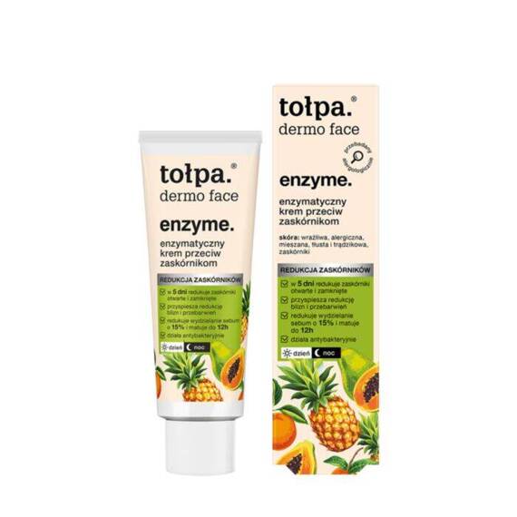 tołpa dermo face enzyme. enzymatyczny krem przeciw zaskórnikom, 40 ml