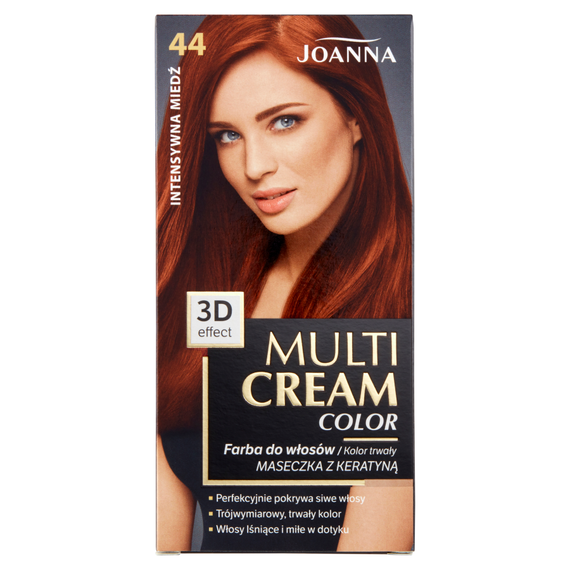 Joanna Multi Cream Color Haarfarbe intensives Kupfer 44