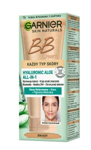 Krem BB Garnier Hyaluronic Aloe All-In-1 SPF 10 dla każdego typu skóry śniady 50 ml