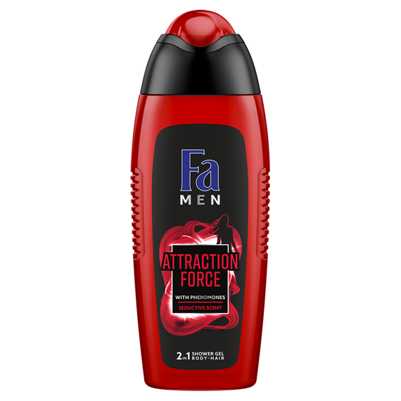 Fa Men Attraction Force Duschgel mit 2-in-1-Formel mit dem Duft von Bergamotte und Limette, 400 ml