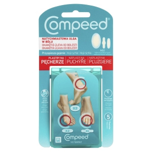 Compeed Wyrób medyczny plastry na pęcherze mix 5 sztuk
