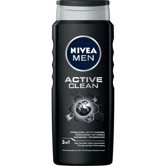 Nivea MEN Active Clean Duschgel für Männer 500 ml