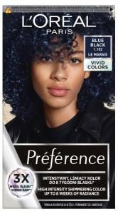 L'Oreal Paris farba do włosów Preference 1.102  LE MARAIS BLUE BLACK