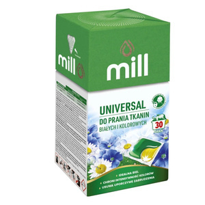 Kapsułki do prania MILL duo caps uniwersal 30 sztuk BOX