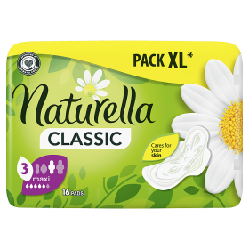 Naturella Classic Maxi Camomile Pads with wings x16