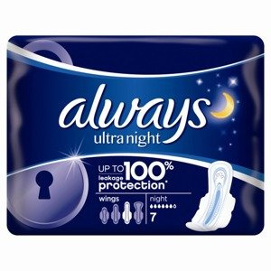 Always Ultra Day & Night (Size 3) Pads With Wings 7 pcs