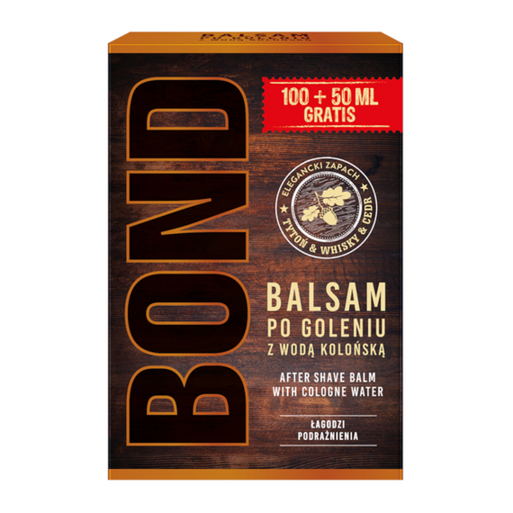 Balsam po goleniu Bond Zapach Tytoń Whisky Cedr 100+50ml