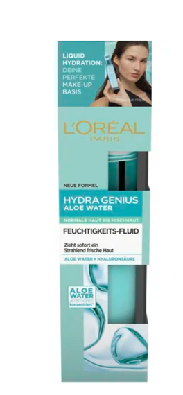 L'Oreal Paris Hydra Genius Aloe Water Płynna pielęgnacja nawilżająca skóra normalna i mieszana 70 ml