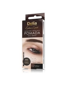 Delia Cosmetics Eyebrow Expert Intensywnie definiująca pomada do brwi 3.0 ciemny brąz