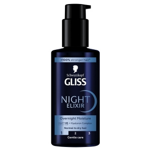 Gliss Night Elixir Overnight Moisture Kuracja 100 ml