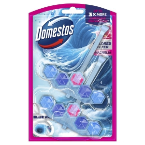 Domestos Blue Water Magnolia Toilet Block 2 x 48 g
