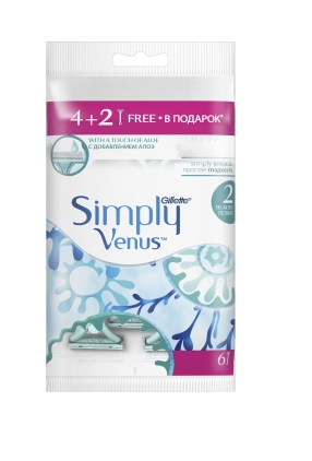 Gillette Simply Venus 2 Einwegrasierer 6 Stück