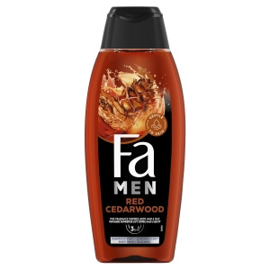 Fa Men Red Cedarwood Żel pod prysznic z formułą 2w1 o zapachu nut drzewnych czerwonego cedru 400 ml
