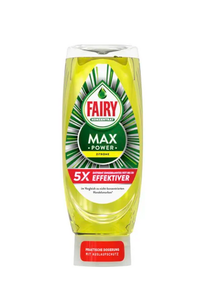 Fairy Max Power Skoncentrowany Płyn do Mycia Naczyń Cytryna 545 ml DE