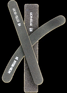 PILNIK DO PAZNOKCI PROSTY CZARNY 80/100 499157