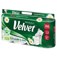 Velvet Camomile & Aloe Toilet Paper 10 Rolls