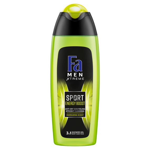 Fa Men Sport Energy Boost Shower Gel with 3in1 formula with guarana and ginseng scent 250 ml