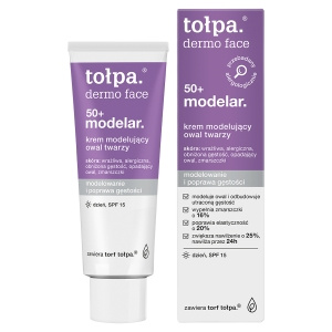TOŁPA Krem modelujący owal twarzy odmładzający ujędrniający na dzień 50+ SPF15 40 ml